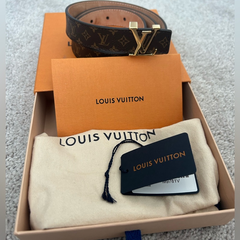 Authentic Louis Vuitton Monogram Mini 25mm Belt